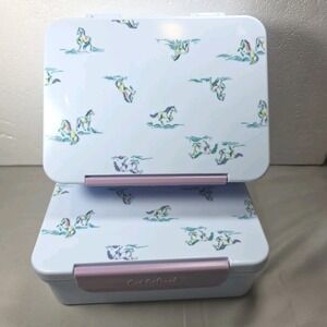 2 Cat & Jack Horses Bento Box Lunch Containers‎ Purple 3-Compartment